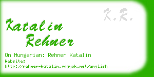 katalin rehner business card